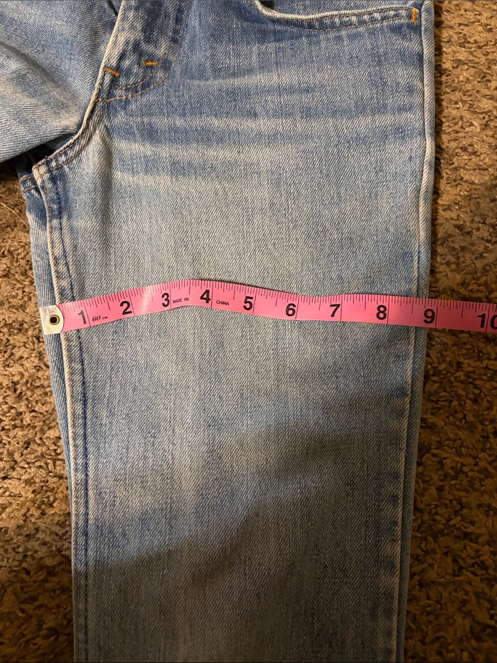 Levi's Light Wash Wide Leg Flare Jeans - Picture 7 of 10